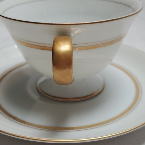 2 Teacups & Saucers Marquise by CLARIDGE - Japan - Vintage hard to find - Picture 6 of 13
